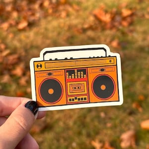 Sticker boombox - Pegatina de Radiocasete - Retro Aesthetic