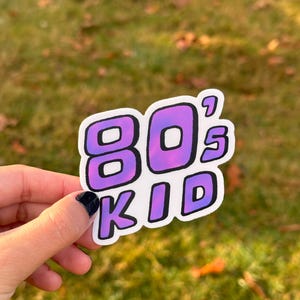 Adesivo per bambini anni '80 - Pegatina de los 80s - Design retrò - Millennials