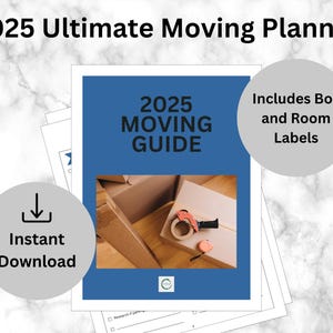 Moving checklist, moving planner, moving binder, moving gift, moving list, moving checklist printable, moving guide, PDF printable