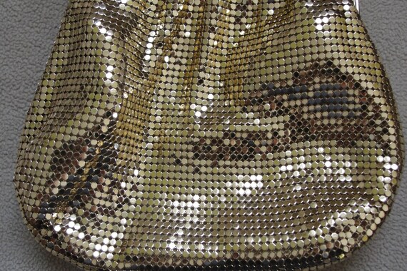 VINTAGE 1940'S Whiting & Davis Gold Mesh Evening … - image 3