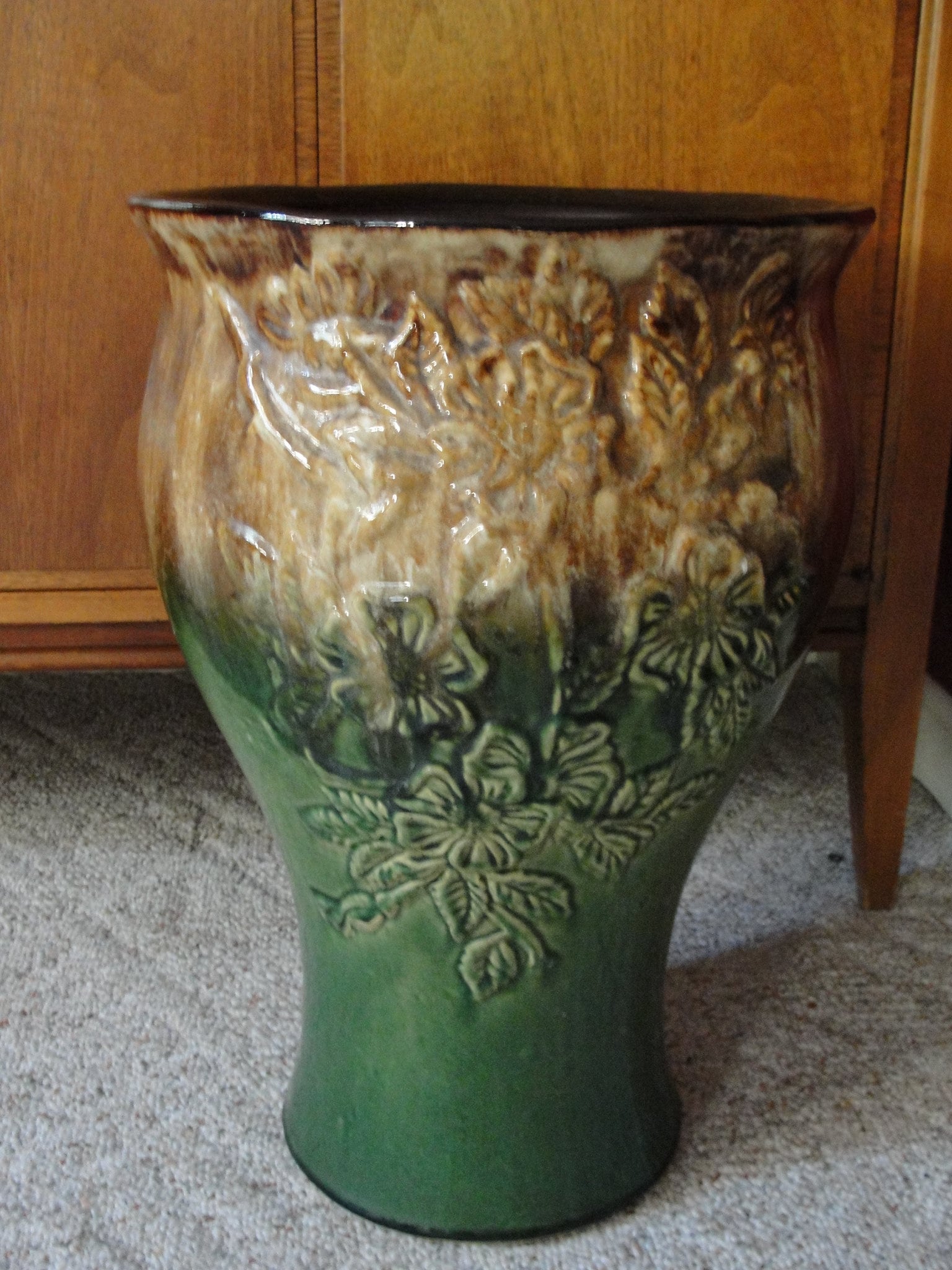Thomas Ransbottom Antique Robinson Ransbottom Floor Vase Jardinaire - Etsy