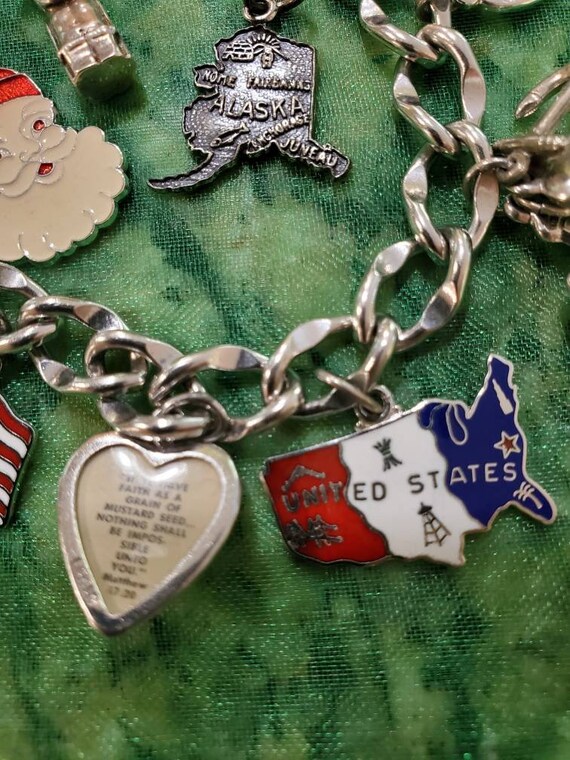 sterling charms 1950s vintage Gem