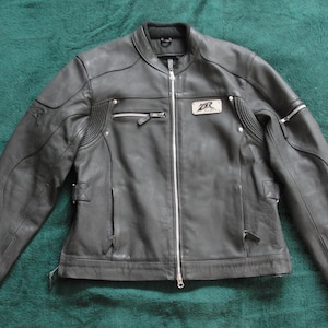 Z1R Woman&#39;s Leather Motorcycle Jacket-Size Medium