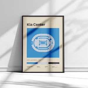Orlando Magic Poster, Kia Center Poster, Orlando Magic Art, Basketball Prints, NBA Wall Art, Orlando Wall Art, Orlando Magic Minimalist