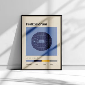Memphis Grizzlies Poster, FedExForum Poster, Grizzlies Art, Basketball Print, NBA Wall Art, Memphis Grizzlies Wall Art, Memphis grizzlies