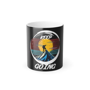 Motivational Color Morphing Mug, Keep Going Coffee Cup, Inspirational Gift for Outdoor Lovers, Adventure Mug for Hiking, Unique [...]