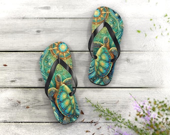 Tongs tortue de mer, chaussures d'été de plage