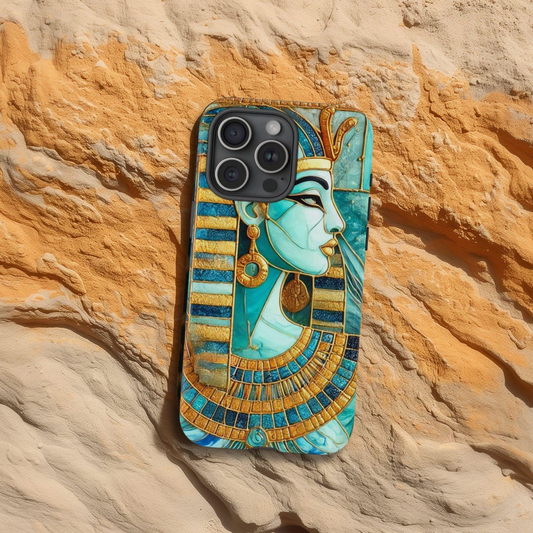 Egyptian Pharaoh Phone Case, Egypt Phone Cases, Gem Stone Phone Case ...