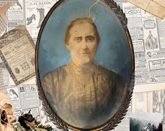 Haunting Post-Mortem Victorian Photography | Woman c. 1830s | Extremely Rare Unicorn-Level Curio | Memento Mori | Death Immortalized