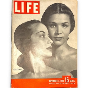 LIFE Magazine - November 3 1947 - War Time Literature - Vintage Advertising News & Events - C1940s