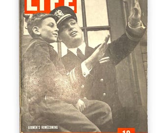 LIFE Magazine - May 1 1944 - War Time Literature - Vintage Advertising News & Events - C1940s