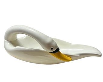 Vintage Swan Ornamental Bowl Mid-Century Italian