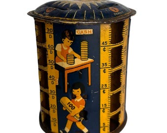 Tin Money Box 1930s