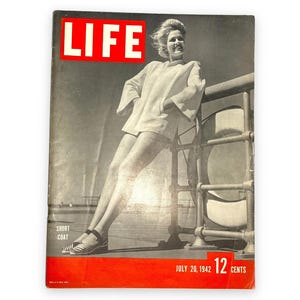 LIFE Magazine - July 20 1942 - War Time Literature - Vintage Advertising News & Events - C1940s