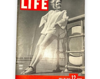 LIFE Magazine - July 20 1942 - War Time Literature - Vintage Advertising News & Events - C1940s