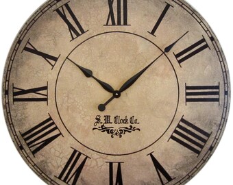 big metal clock 36 in grand gallery extra large wall clock roman numerals big rustic tan crackle distressed antique style round wood tuscan extra etsy big metal clock 36 in grand gallery extra large wall clock roman numerals big rustic tan crackle distressed antique style round wood tuscan extra etsy