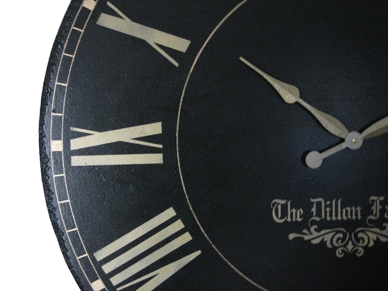London Town 36 inch Large Wall Clock Personalized antique Etsy