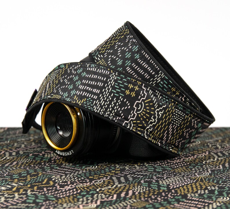 Black Tribal 353 Camera Strap