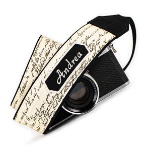 Personalized Camera Strap, for dslr, slr, mirrorless