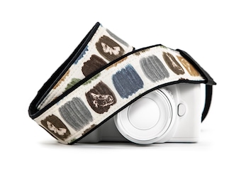 Camera Strap, Nature Sketchbook, for dslr, slr or mirrorless Cameras and Binoculars