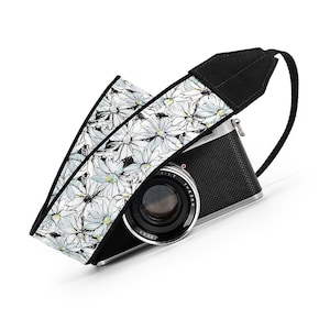 Camera Strap, Daisy Floral, for dslr, slr cameras