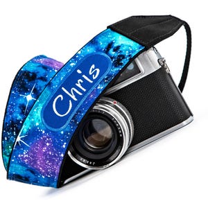 Personalized Camera Strap, Space Galaxy, for dslr, slr or mirrorless cameras