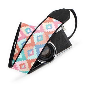 Pastel Southwestern Tribal dSLR Camera Strap