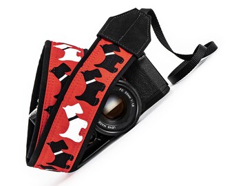 dSLR Camera Strap, Scottish Terrier, Scottie Dog