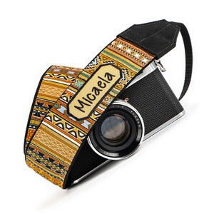 Personalized Camera Strap, Southwestern for dslr, slr or Mirrorless