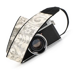 Grey Floral Camera Strap, dslr, slr, Mirrorless