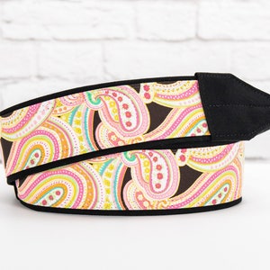 dSLR Camera Strap, Light Pink Paisley, SLR, 042 image 1