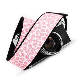 Elephant Camera Strap, Pink mirrorless, dslr, slr