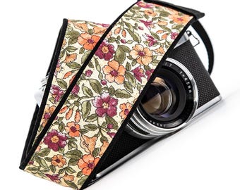 Floral Camera Strap, dslr, slr, mirrorless