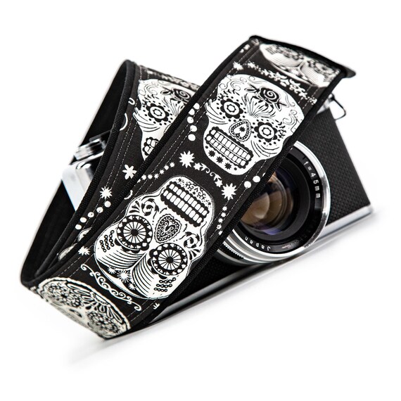 Sugar Skulls dSLR Camera Strap, Day of the Dead, dslr, slr, Mirrorless