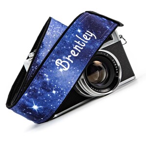 Personalized Camera Strap, Space, Galaxy, dslr, slr or Mirrorless Cameras