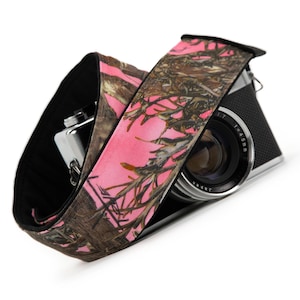 dSLR Camera Strap, Pink Camo, Camouflage, slr, mirrorless