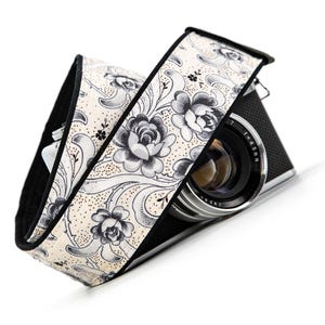 Roses Camera Strap, dslr, slr, mirrorless