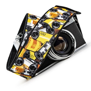 dSLR Camera Strap, 35mm Film Rolls, dslr, slr, mirrorless