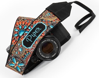 Personalized Camera Strap, Southwestern, dslr, slr