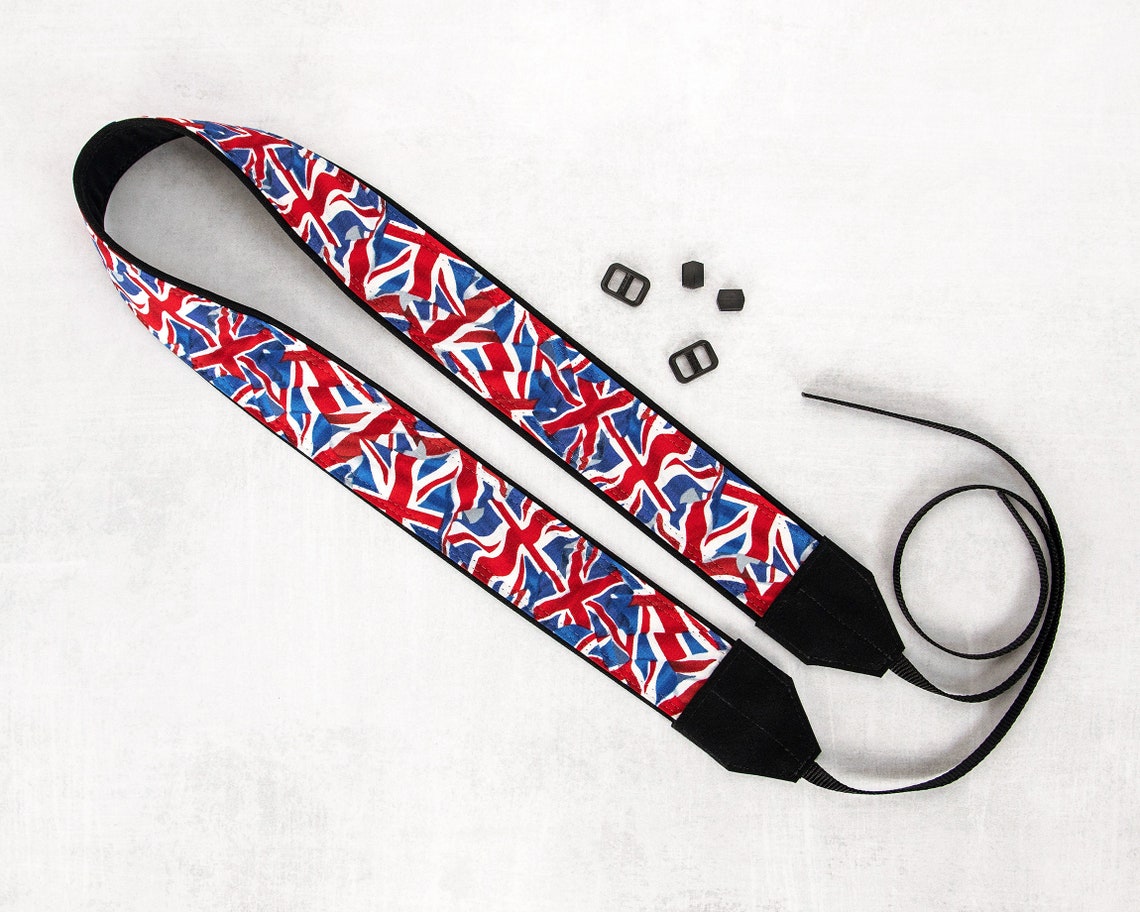 Camera Strap Flags Union Jack UK Etsy