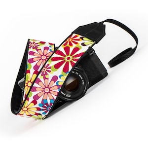 Retro Floral Camera Strap dslr, slr, mirrorless