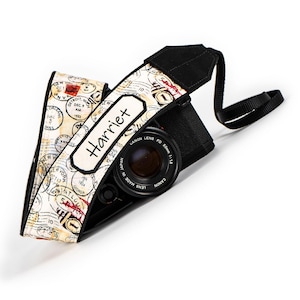 Personalized Camera Strap, for dslr, slr, mirrorless cameras, Postage