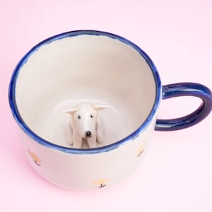 パーソナライズされたペットマグ、カスタムペットマグ、セラミックピーカブーマグ/隠れた動物のコーヒーマグ/カスタム猫と犬のセラミックマグ/犬の飼い主へのギフト/犬用マグ