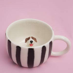 Personalized pet mug custom pet mug ceramic peekaboo mug/hidden animal coffee mug/Custom Cat and Dog Ceramic Mug/Gift For Dog Owner/dog mug