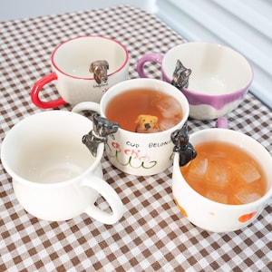 Personalized pet mug custom pet mug ceramic peekaboo mug/hidden animal coffee mug/Custom Cat and Dog Ceramic Mug/Gift For Dog Owner/dog mug