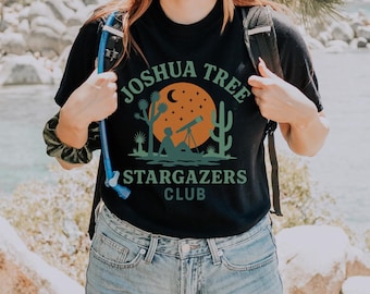 Joshua Tree Stargazers Club Tee | Retro Star Map Graphic T-Shirt