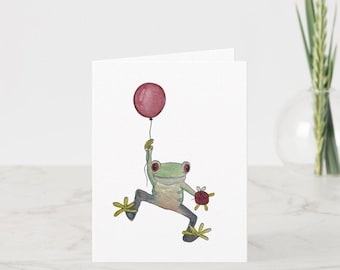frog birthday card