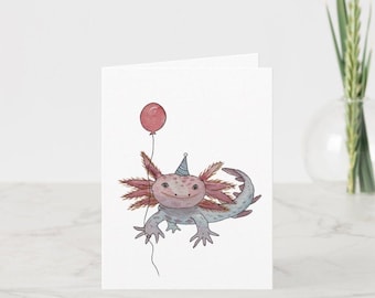 axolotl birthday card