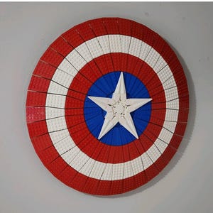 Captain America Lego Sheild Wall Mount 76262