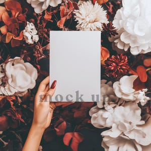 5x7 romantische Hochzeitseinladung mit PSD, Smart Objekt, Sepia einladen Mockup, realistische Postkarte, einfache Photoshop Grußkarte